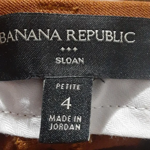 Banana Republic Copper Tan Sloan Pants Women's Size 4 Cropped Ankle - Picture 6 of 6